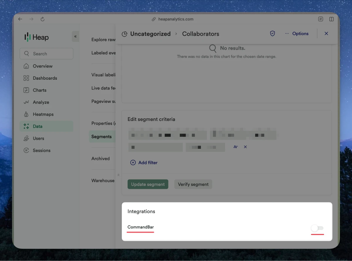 Heap segment integrations